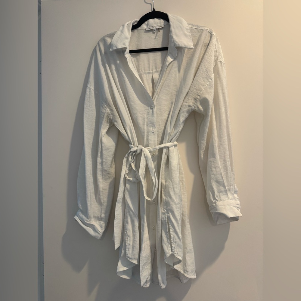 English Factory White Belted Dress